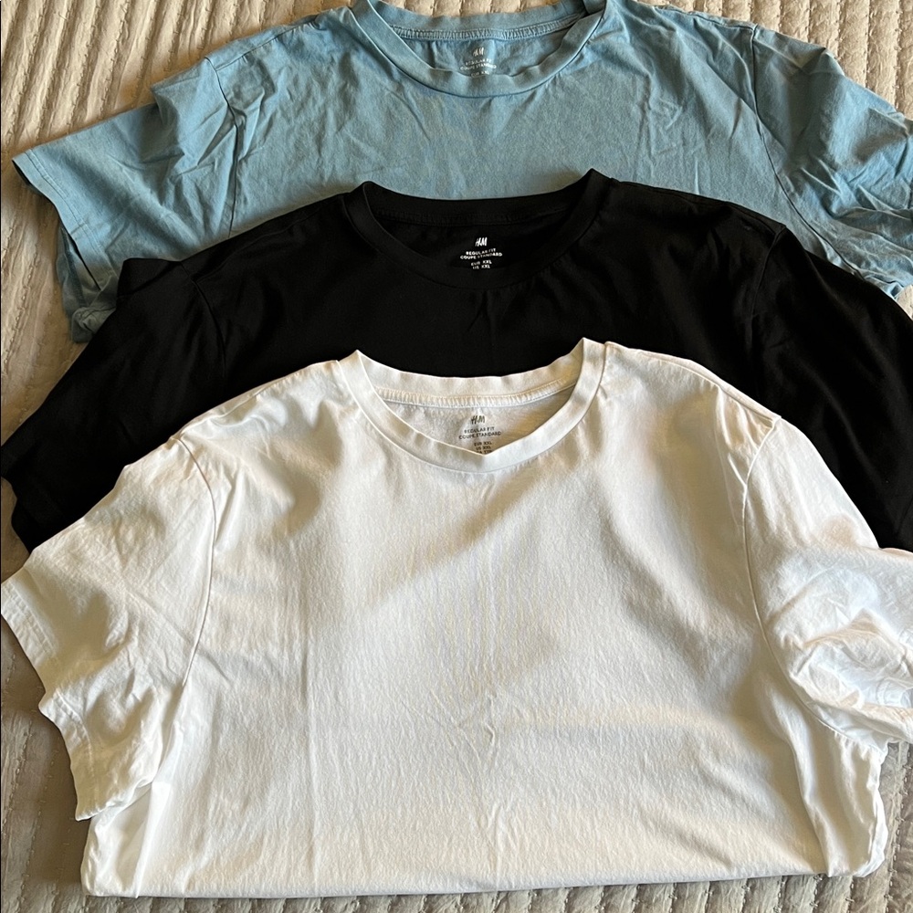 Bundle of 3 H&M Regular Fit T-Shirts